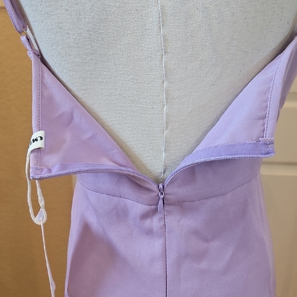 CMZ2005 Sexy V Neck Backless Maxi Sleeveless Spaghetti Straps Cocktail Dress - Picture 12 of 14